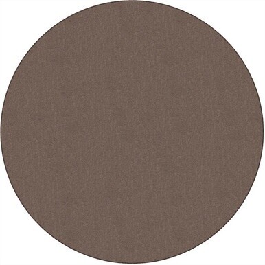Flagship Carpets Classic Solid Color 6' Round Rug - Floor Rug - Classic, Traditional - 72" Length x 72" Width - Circle - Almond - Nylon