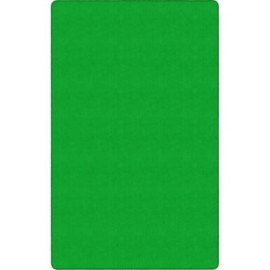Flagship Carpets Americolors Solid Color Rug - Floor Rug - Traditional - 72" Length x 48" Width - Rectangle - Lime Green - Nylon