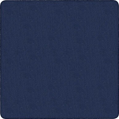 Flagship Carpets Classic Solid Color 6' Square Rug - Floor Rug - Classic, Traditional - 72" Length x 72" Width - Square - Navy - Nylon