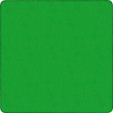 Flagship Carpets Classic Solid Color 6' Square Rug - Floor Rug - Traditional - 72" Length x 72" Width - Square - Lime Green - Nylon, Yarn