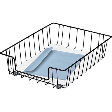 Fellowes Wire 3&quot; Letter Tray - Compartment Size 8.50&quot; x 11&quot; x 3&quot; - 3&quot; Height x 10&quot; Width x 14.1&quot; DepthDesktop - Stackable - Black - Steel - 1 Each