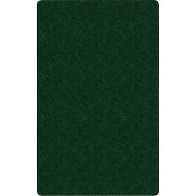 Flagship Carpets Amerisoft Solid Color Rug - 12 ft Length x 90" Width - Rectangle - Emerald Green - Nylon, Polyester