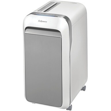 Fellowes Powershred LX220 Micro Cut Shredder - Micro Cut - 20 Per Pass - for shredding Paper, Credit Card, Paper Clip, Staples, Junk Mail - 0.156" x 0.500" Shred Size - P-4 - 7 ft/min - 9" Throat - 20