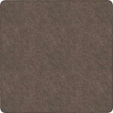 Flagship Carpets Amerisoft Solid Color Rug - 72" Length x 72" Width - Square - Wheat - Polyester, Nylon