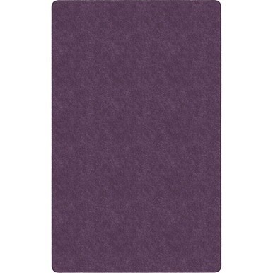 Flagship Carpets Amerisoft Solid Color Rug - 48" Length x 72" Width - Rectangle - Purple - Polyester, Nylon