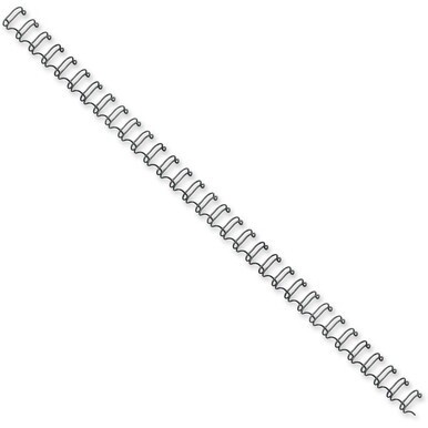 Fellowes Wire Binding Combs - 0.3&quot; Height x 11&quot; Width x 0.3&quot; Depth - 0.25&quot; Maximum Capacity - 35 x Sheet Capacity - Black - 25 / Box