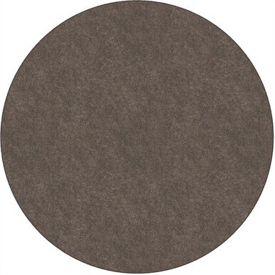 Flagship Carpets Amerisoft Solid Color Rug - 72" Diameter - Round - Wheat - Nylon, Polyester