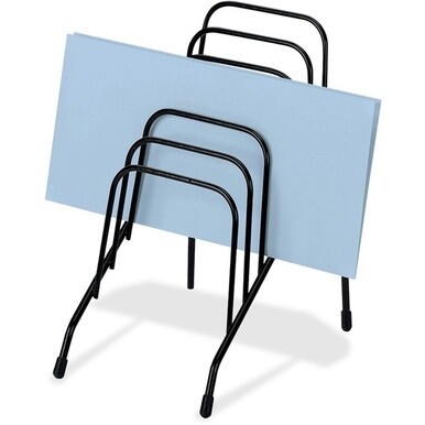 Fellowes Wire Step File&amp;reg; Jr. - 6 Compartment(s) - 7.8" Height x 4.4" Width x 6.5" DepthDesktop - Black - Steel - 1 Each