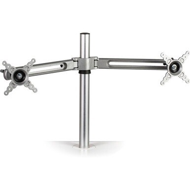 Fellowes Lotus&amp;trade; Dual Monitor Arm Kit - 2 Display(s) Supported - 27" Screen Support - 26 lb Load Capacity - 1 Each