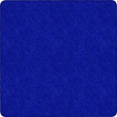 Flagship Carpets Amerisoft Solid Color Rug - 72" Length x 72" Width - Square - Royal Blue - Polyester, Nylon