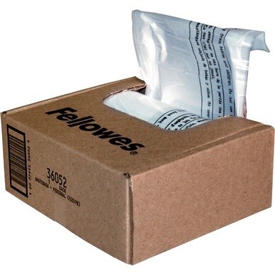 Fellowes Waste Bags for Small Office / Home Office Shredders - 7 gal - 26" Height x 24" Width x 9" Depth - 100/Box - Plastic - Clear