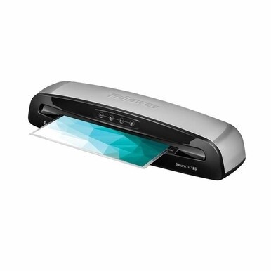 Fellowes Saturn 3i 125 Thermal Laminator Machine for Home or Office with Pouch Starter Kit, 12.5 inch, Fast Warm-Up, Jam-Free Design (57366061) - 12.50&quot; Lamination Width - 5 mil Lamination Thickness -