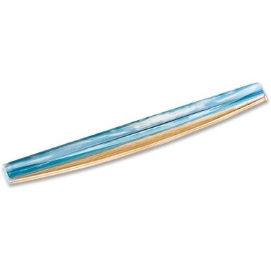Fellowes Photo Gel Keyboard Wrist Rest with Microban&amp;reg; - Sandy Beach - 0.75&quot; x 18.56&quot; x 2.31&quot; Dimension - Multicolor, Transparent - Rubber, Gel - Stain Resistant, Skid Proof - 1 Pack