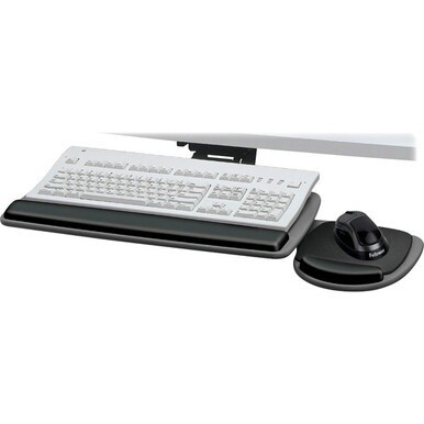 Standard Keyboard Tray - 4.5&quot; Height x 30.5&quot; Width x 20&quot; Depth - Graphite, Black - Wood - 1
