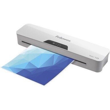 Fellowes Halo&amp;trade; 125 Thermal Laminator for Home, School or Office with 25 Pouch Starter Kit, Easy to Use, 1 Minute Warm-Up, Jam Free - Pouch - Release Lever - 4.3" x 17.1" x 2.9"