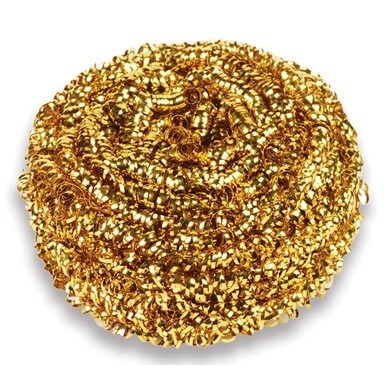 Brass Scrubber, 50 g, Gold, 72/Carton