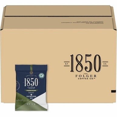 Folgers&amp;reg; Ground 1850 Pioneer Blend Decaf Coffee - Medium - 2.5 oz - 24 / Carton