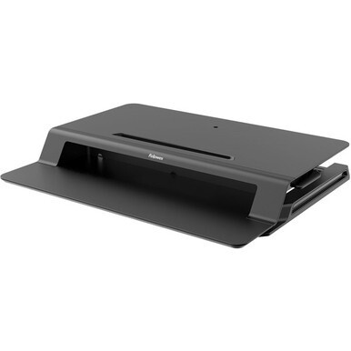 Fellowes Lotus&amp;trade; LT Sit-Stand - 4.4" Height x 31.5" Width x 24" Depth - Desktop - Black