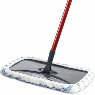 O-Cedar Hardwood Floor &#39;N More Microfiber Mop - MicroFiber Head - Reusable, Scrubber Strip, Machine Washable - 1 Each - Multi