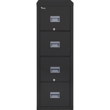 FireKing Patriot Series 4-Drawer Vertical Fire Files - 17.8&quot; x 31.6&quot; x 52.8&quot; - 4 x Drawer(s) for File - Letter - Vertical - Fire Proof, Impact Resistant, Locking Drawer, Scratch Resistant, Recessed Ha