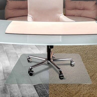 Cleartex&amp;reg; Unomat Anti-Slip Rectangular Chair Mat Hard Floors and Carpet Tiles - 48" x 53" - Floor, Hard Floor - 53" Length x 48" Width x 75 mil Depth x 75 mil Thickness - Rectangular - Polycarbona
