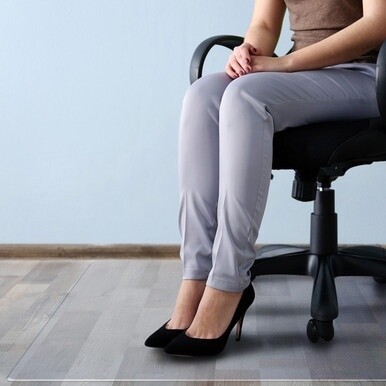 Megamat&amp;reg; Extra Thick Chair Mat for Hard Floors &amp; Carpets - 46&quot; x 60&quot; - Home, Workstation, Hard Floor, Carpet, Office - 46&quot; Length x 60&quot; Width x 0.20&quot; Depth x 0.20&quot; Thickness - Rectangular - Polyca