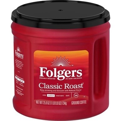 Folgers&amp;reg; Classic Roast Ground Coffee - Medium - 25.9 oz - 1 Each
