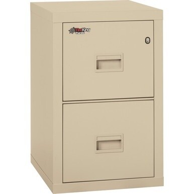 FireKing Insulated Turtle File Cabinet - 2-Drawer - 17.7&quot; x 22.1&quot; x 27.8&quot; - 2 x Drawer(s) for File - Letter, Legal - Fire Resistant - Parchment - Powder Coated - Steel