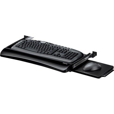 Office Suites&amp;trade; Underdesk Keyboard Drawer - 2.3" Height x 22" Width x 11.6" Depth - Black - 1