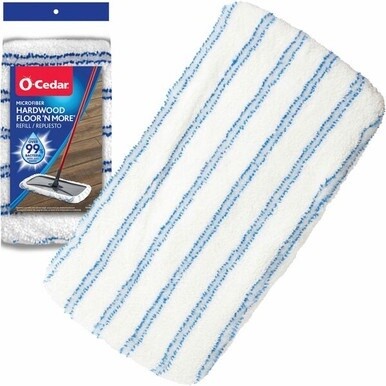 O-Cedar Hardwood Floor &#39;N More Microfiber Mop - MicroFiber - Multi - 1Each