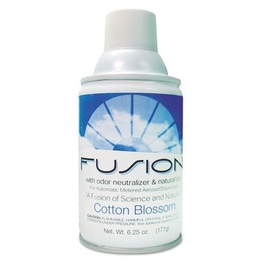 Fusion Metered Aerosols, Cotton Blossom, 6.25 oz Aerosol Spray, 12/Carton