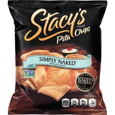 Stacy&#39;s Baked Pita Chips - No Artificial Flavor, No Artificial Color, Low Fat, No MSG - 24 / Box