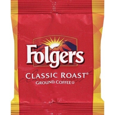 Folgers&amp;reg; Regular Classic Roast Coffee - Medium - 1.5 oz Per Bag - 42 / Carton