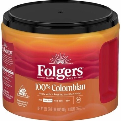 Folgers&amp;reg; Ground 100% Colombian Coffee - Medium - 22.6 oz - 1 Each