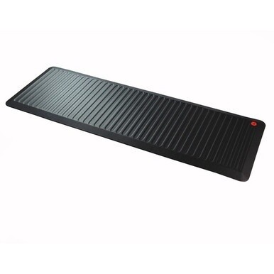 Floortex&amp;reg; 6000X Extra-Long Active Anti-Fatigue Mat - Counter, Stand-up Desk, Workstation, Reception - 67&quot; Width x 23&quot; Depth x 0.90&quot; Thickness - Rectangular - Polyurethane - Black - 1Each