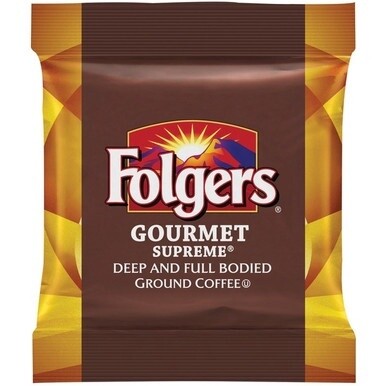 Folgers&amp;reg; Ground Gourmet Supreme Coffee - Dark/Bold - 1.8 oz - 42 / Carton