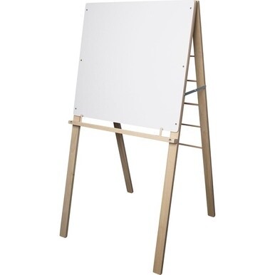 Flipside Big Book Easel - 24&quot; (2 ft) Width x 24&quot; (2 ft) Height - White Surface - Rectangle - Assembly Required - 1 Each