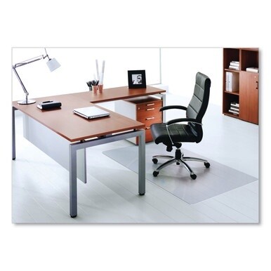 Cleartex Ultimat Polycarbonate Chair Mat for Hard Floors, 48 x 53, Clear