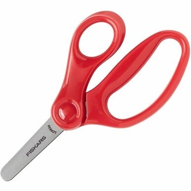 Fiskars 5&quot; Blunt-tip Kids Scissors - Safety Edge Blade - Blunted Tip - Assorted - 1 Each