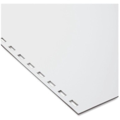 GBC CombBind 19-hole Pre-Punched Paper - White - 96 Brightness - Letter - 8 1/2&quot; x 11&quot; - 20 lb Basis Weight - 500 / Pack - Pre-punched - White