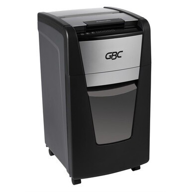 GBC AutoFeed+ Small Office Shredder, 230X, Super Cross-Cut, 230 Sheets - Continuous Shredder - Super Cross Cut - 10 Per Pass - for shredding Credit Card, Paper Clip, Staples, Paper - P-4 - 30 Minute R