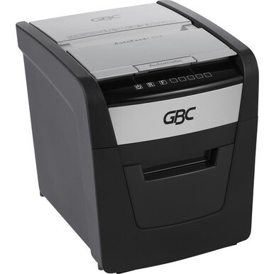 GBC AutoFeed+ Home Shredder, 60X, Super Cross-Cut, 60 Sheets - Continuous Shredder - Super Cross Cut - 6 Per Pass - for shredding Credit Card, Paper Clip, Staples, Paper - P-4 - 10 Minute Run Time - 5