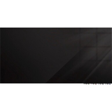 Ghent Magnetic Aria - Horizontal - 48" (4 ft) Width x 36" (3 ft) Height - Black Tempered Glass Surface - Rectangle - Horizontal - Magnetic - Eraser Included - 1 Each