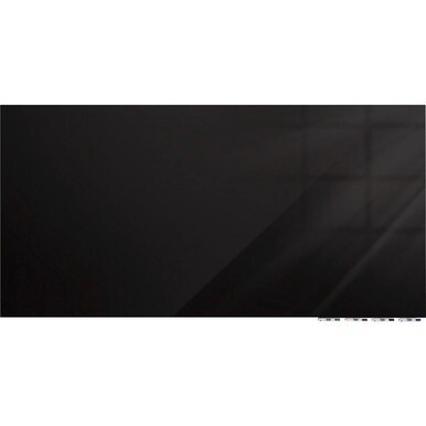 Ghent Magnetic Aria - Horizontal - 60" (5 ft) Width x 48" (4 ft) Height - Black Tempered Glass Surface - Rectangle - Horizontal - Magnetic - Eraser Included - 1 Each
