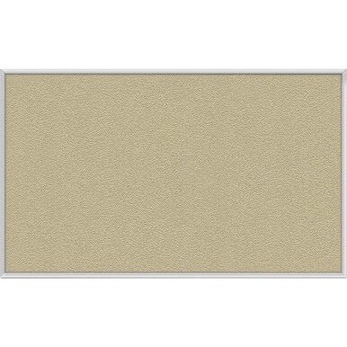Ghent Vinyl Bulletin Board with Aluminum Frame - 48" Height x 10 ft Width - Caramel Vinyl, Fabric, Fiberboard Surface - Washable, Durable - Satin Aluminum Frame - 1 Each