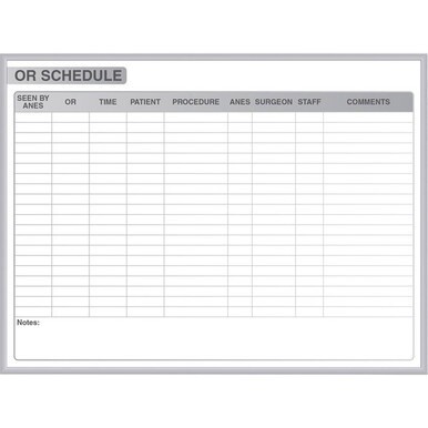 Ghent Healthcare Whiteboard - 96" (8 ft) Width x 48" (4 ft) Height - White Steel Surface - Satin Aluminum Frame - Rectangle - Horizontal - Magnetic - Stain Resistant, Ghost Resistant, Fade Resistant, 