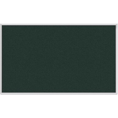 Ghent Vinyl Bulletin Board with Aluminum Frame - 48" Height x 10 ft Width - Ebony Vinyl, Fabric Surface - Durable, Laminated, Textured Surface, Washable, Customizable - Satin Anodized Aluminum Frame -