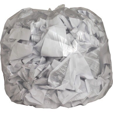 Genuine Joe Clear Trash Can Liners - 45 gal Capacity - 40&quot; Width x 46&quot; Length - 0.60 mil (15 Micron) Thickness - Low Density - Clear - Film - 250/Box - Multipurpose - Recycled