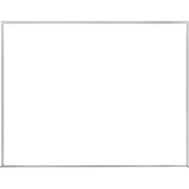 Ghent Verona Markerboard - 48" (4 ft) Width x 36" (3 ft) Height - Melamine Surface - Aluminum Frame - Durable, Non-magnetic - 1 Each