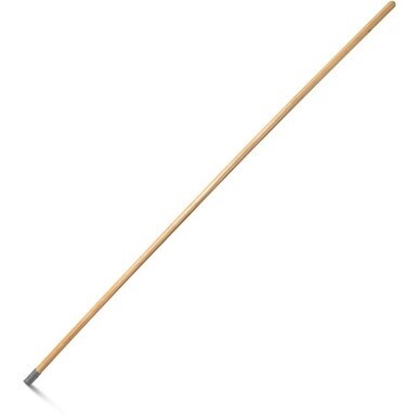 Genuine Joe Screw Mop Replacement Handle - 60&quot; Length - 0.94&quot; Diameter - Natural - Hardwood, Metal - 1 Each